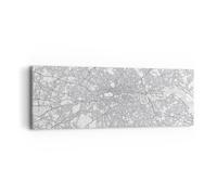 Cuadro Sobre Lienzo 90x30cm Cuadros Pared Ciudad Mapa Londres Wall Art Prints