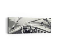 Cuadro Sobre Lienzo 90x30cm Cuadros Pared De Lujo Barco Blanco Y Negro Wall Art