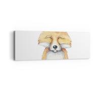 Cuadro Sobre Lienzo 90x30cm Cuadros Pared Dibujos animados Zorro Niño Wall Art