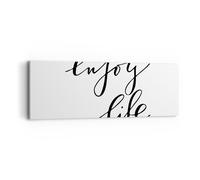 Cuadro Sobre Lienzo 90x30cm Cuadros Pared Disfruta Vida Maxim Wall Art Prints
