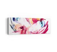 Cuadro Sobre Lienzo 90x30cm Cuadros Pared femenino flor verano luna de miel Art