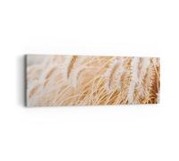 Cuadro Sobre Lienzo 90x30cm Cuadros Pared Hierba Boho Luz Wall Art Prints Decor