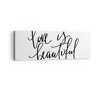 Cuadro Sobre Lienzo 90x30cm Cuadros Pared La vida es bella Wall Art Prints Decor