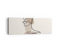 Cuadro Sobre Lienzo 90x30cm Cuadros Pared Línea Arte Boho Wall Art Prints Decor