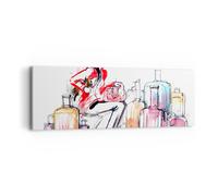 Cuadro Sobre Lienzo 90x30cm Cuadros Pared Mujer bolsas viajes turismo Wall Art
