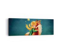 Cuadro Sobre Lienzo 90x30cm Cuadros Pared Pequeño Príncipe noviembre Wall Art