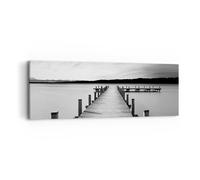 Cuadro Sobre Lienzo 90x30cm Cuadros Pared Puente Paz Agua Wall Art Prints Decor