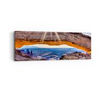 Cuadro Sobre Lienzo 90x30cm Cuadros Pared Rocas Vista Paisaje Wall Art Prints