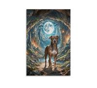 Cuadro Sobre Lienzo American Staffordshire Terrier Lienzos Decorativos Montañas Cuadro Decorativo Para Salón Dormitorio Oficina Regalos Creativos 08x12inch(20x30cm)