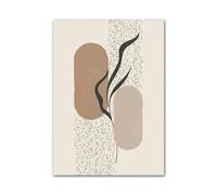 Cuadro Sobre Lienzo Cuadro De Lienzo Con Diseño De Chica Abstracta Bohemia Con Bloques De Colores Geométricos, Pósteres Nórdicos, Impresiones(Segundo,40X50cm)