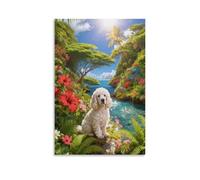 Cuadro Sobre Lienzo English Cocker Spaniel Lienzos Decorativos Plantas Densas Cuadros Decoracion Modernos Para Salón Dormitorio Oficina Regalos Creativos 08x12inch(20x30cm)