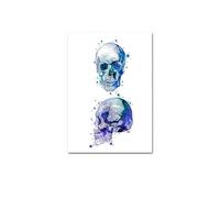 Cuadro sobre lienzo for pared de anatomía humana azul, póster médico, imagen esqueleto, pinturas educativas for el cuerpo, decoración estética for habitación, regalo(C,30X40cm No Frame)