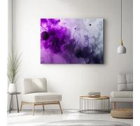 Cuadro Sobre Lienzo Lienzos Decorativos 90L X 45An Cm Abstracto Humo Color Cuadro Sobre Lienzo Grande Dormitorio Cocina Morado Gris Cuadros Decoracion Salon Wall Art Prints Decor Canvas