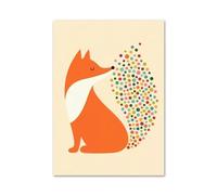 Cuadro Sobre Lienzo Lindo Koala, Perezoso, Zorro, Elefante, Mapache, Arte De Pared,carteles Nórdicos E Impresiones, Imágenes De Pared De Dibujos Animados,(H,50x70cm)