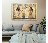 Cuadro sobre lienzo Papiro del antiguo Egipto, moderno, 60 x 120 cm | impresión sobre lienzo, decoración de pared, salón, imagen en lienzo, póster de pared, sin marco