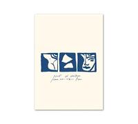 Cuadro Sobre Lienzo Póster De Lienzo HD Con Diseño De Cuerpo De Niña Abstracta, Arte Lineal Bohemio Minimalista Moderno, Impresión Para Decoración De Pared Del Hogar(F,30x40cm)