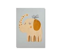 Cuadro Sobre Lienzo Pósteres E Impresiones De Yoga, Leopardo, Elefante Y León, Lienzo De Animales De Safari Para Guardería, Decoración De Pared Para Habitación De Bebé Y Niño(UN,20x30cm)