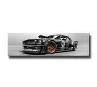 Cuadro sobre Lienzo Vintage Ford Mustang Coche Sala Estar Mural Imagen Decoración del Hogar Cartel Coche Deportivo Pintura HD Impresión Sin Marco