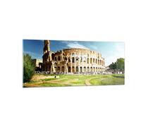Cuadro Sobre Vidrio 100x40cm Cuadros Arqueología arquitectura italia coliseo