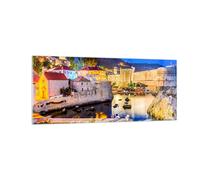 Cuadro Sobre Vidrio 100x40cm Cuadros Croacia Dubrovnik casco antiguo fortaleza
