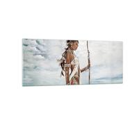 Cuadro Sobre Vidrio 100x40cm Cuadros Pared Ardiente Hombre Mujer Wall Art Prints