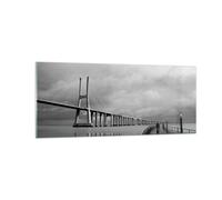 Cuadro Sobre Vidrio 100x40cm Cuadros Pared Arquitectura bicicleta lisboa turismo