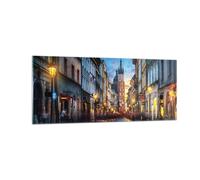 Cuadro Sobre Vidrio 100x40cm Cuadros Pared Cracovia Iglesia Mariacki Wall Art