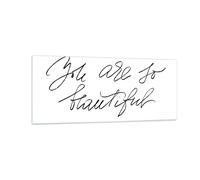 Cuadro Sobre Vidrio 100x40cm Cuadros Pared Eres Tan Hermosa Wall Art Prints