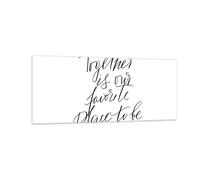 Cuadro Sobre Vidrio 100x40cm Cuadros Pared Juntos Nuestro Lugar Wall Art Prints