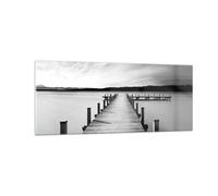 Cuadro Sobre Vidrio 100x40cm Cuadros Pared Puente Paz Agua Wall Art Prints Decor
