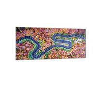 Cuadro Sobre Vidrio 100x40cm Cuadros Pared Sinuoso Camino Bosque Wall Art Prints