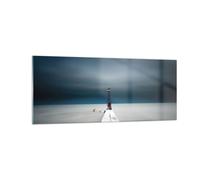 Cuadro Sobre Vidrio 100x40cm Cuadros Pared Torre Playa Cielo Wall Art Prints