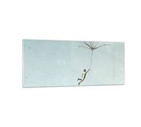 Cuadro Sobre Vidrio 100x40cm Cuadros Pared Vintage Irreal Metáfora Wall Art