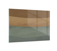 Cuadro Sobre Vidrio 100x70cm Cuadros Pared abstracción oro verde Wall Art Prints