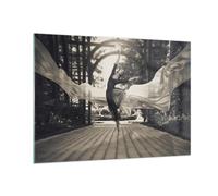 Cuadro Sobre Vidrio 100x70cm Cuadros Pared Bailarina Danza Aire Wall Art Prints