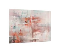 Cuadro Sobre Vidrio 100x70cm Cuadros Pared Borrosa Abstracción Moderna Wall Art