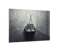 Cuadro Sobre Vidrio 100x70cm Cuadros Pared Caja Guantes Símbolo Wall Art Prints