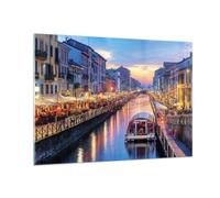 Cuadro Sobre Vidrio 100x70cm Cuadros Pared Canal Grande Tarde Wall Art Prints