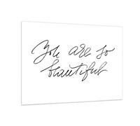 Cuadro Sobre Vidrio 100x70cm Cuadros Pared Eres Tan Hermosa Wall Art Prints