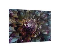 Cuadro Sobre Vidrio 100x70cm Cuadros Pared Hojas Agave Flor Wall Art Prints