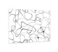 Cuadro Sobre Vidrio 100x70cm Cuadros Pared Línea Nada Patrón Wall Art Prints