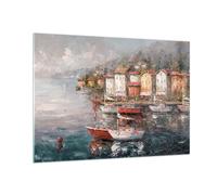 Cuadro Sobre Vidrio 100x70cm Cuadros Pared Mar Puerto Velas Wall Art Prints
