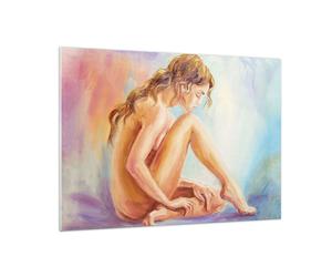 Cuadro Sobre Vidrio 100x70cm Cuadros Pared Mujer Desnudez Aparte De Wall Art
