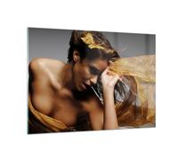 Cuadro Sobre Vidrio 100x70cm Cuadros Pared Mujer Pose bailando Wall Art Prints