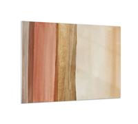 Cuadro Sobre Vidrio 100x70cm Cuadros Pared Oro Abstracción Líneas Wall Art