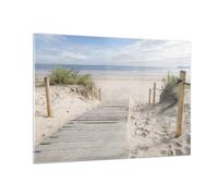 Cuadro Sobre Vidrio 100x70cm Cuadros Pared Playa Duna Entrada Wall Art Prints