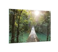 Cuadro Sobre Vidrio 100x70cm Cuadros Pared Puente Cuerda Selva Wall Art Prints
