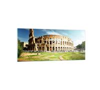 Cuadro Sobre Vidrio 120x50cm Cuadros Arqueología arquitectura italia coliseo