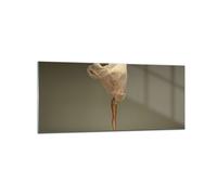 Cuadro Sobre Vidrio 120x50cm Cuadros Pared Bailarina Figura Bailando Wall Art