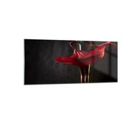 Cuadro Sobre Vidrio 120x50cm Cuadros Pared Belleza cuerpo bailarín niña Wall Art